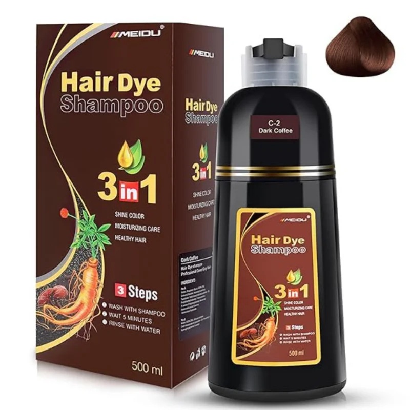 Shampoo 3 en 1 tono café oscuro C-2