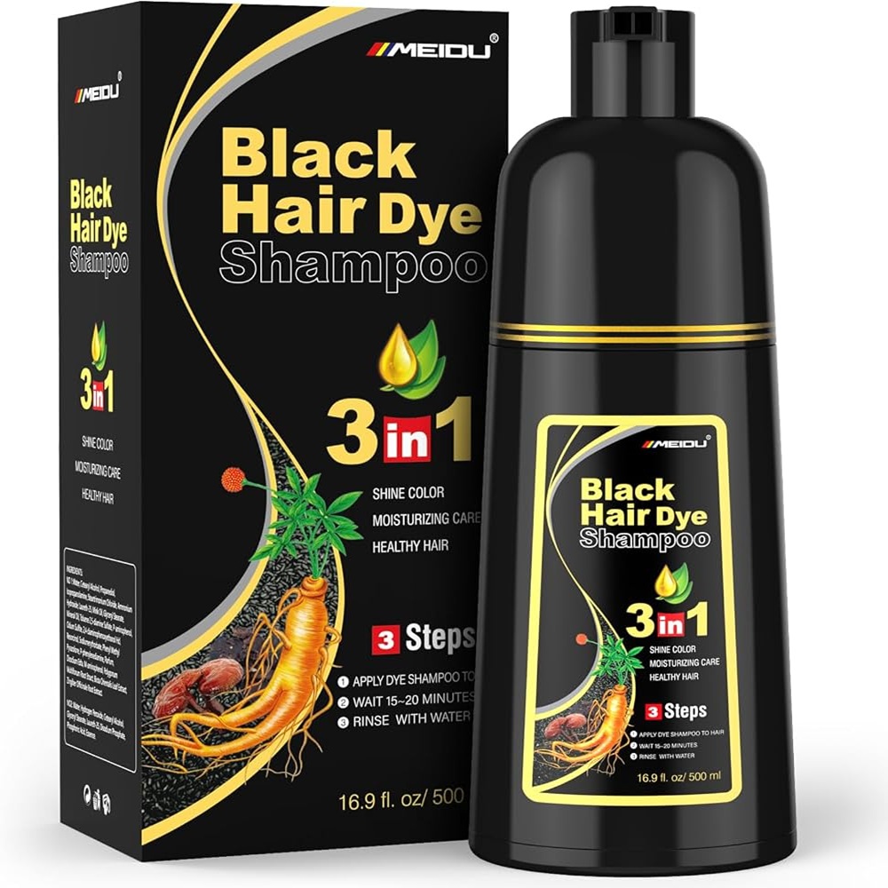 Shampoo 3 en 1 para cabello negro