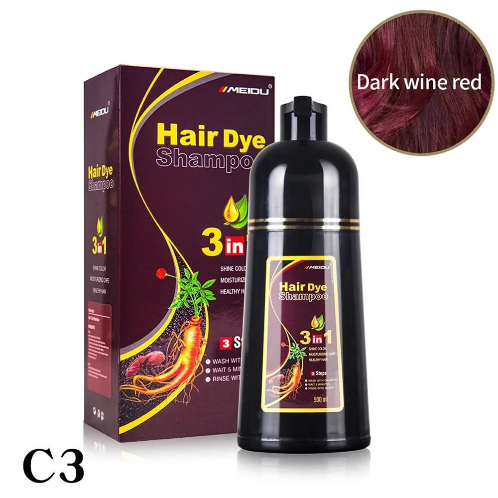 Shampoo 3 en 1 tono wine red C-3